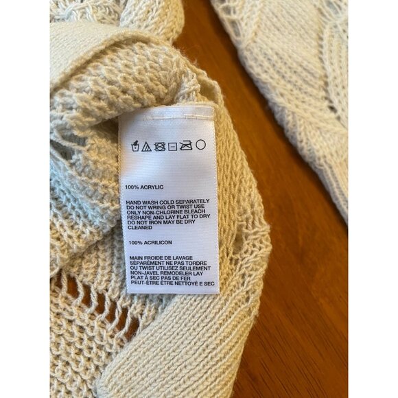 Anthropologie Staring at Stars Chunky Knit Open Weave Sweater Long Sleeve Comfor - Picture 6 of 8